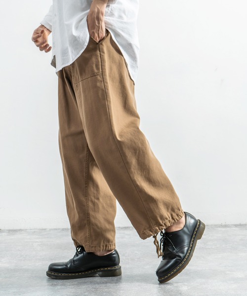 Rocky Monroe（ロッキーモンロー）の「カツラギ裏使い ワイドイージー ミリタリー カーゴパンツ（カーゴパンツ・メンズ・ブラック/ブラウン/カーキ・M/L/LL）」の17枚目の写真