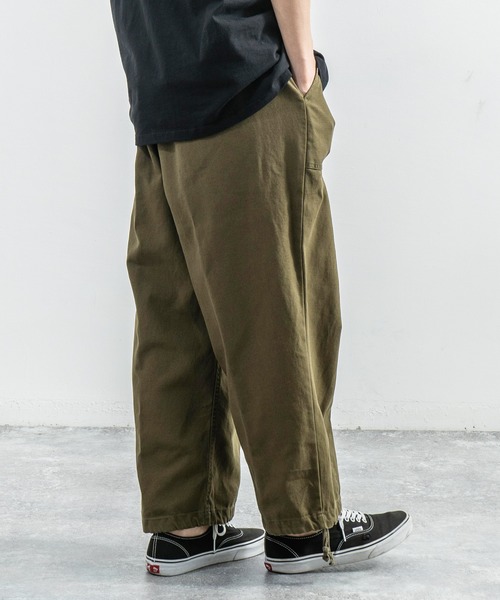 Rocky Monroe（ロッキーモンロー）の「カツラギ裏使い ワイドイージー ミリタリー カーゴパンツ（カーゴパンツ・メンズ・ブラック/ブラウン/カーキ・M/L/LL）」の15枚目の写真