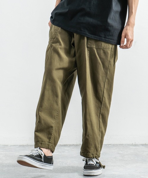 Rocky Monroe（ロッキーモンロー）の「カツラギ裏使い ワイドイージー ミリタリー カーゴパンツ（カーゴパンツ・メンズ・ブラック/ブラウン/カーキ・M/L/LL）」の21枚目の写真