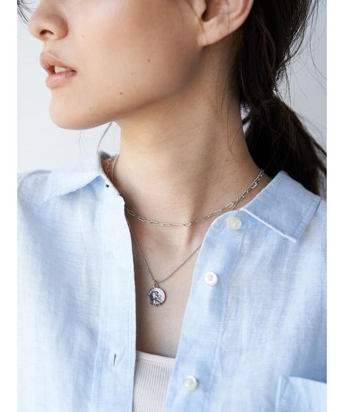 AMERICAN HOLIC（アメリカンホリック）の「コインパーツ2連ネックレス　＊（ネックレス・レディース・シルバー/ゴールド・FREE）」の5枚目の写真