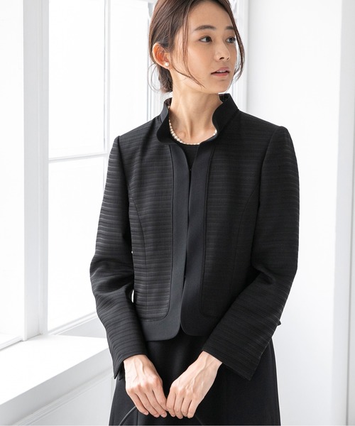 form forma(フォルムフォルマ)の「フリルカラージャケット&フレアワンピース ブラックフォーマルスーツ(スーツセット・レディース・ブラック・11号/9号/13号/15号)」の19枚目の写真