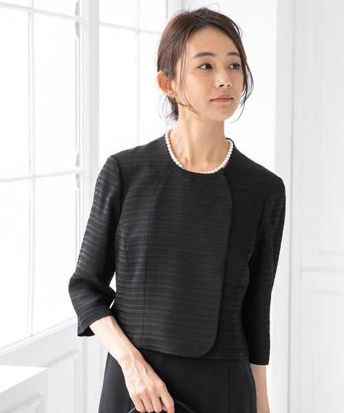 form forma(フォルムフォルマ)の「フリルカラージャケット&フレアワンピース ブラックフォーマルスーツ(スーツセット・レディース・ブラック・11号/9号/13号/15号)」の7枚目の写真