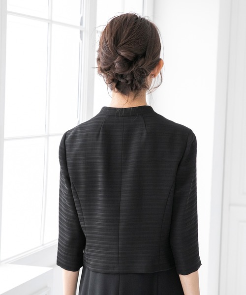 form forma(フォルムフォルマ)の「フリルカラージャケット&フレアワンピース ブラックフォーマルスーツ(スーツセット・レディース・ブラック・11号/9号/13号/15号)」の18枚目の写真