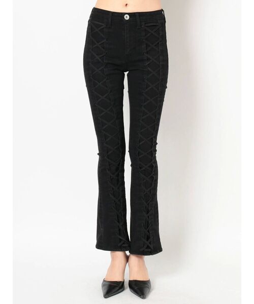 GYDA（ジェイダ）の「センターレースアップフレアパンツ（その他パンツ・レディース・ブラック/グレー・SMALL/MEDIUM/X-SMALL）」の11枚目の写真