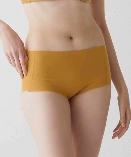 GUNZE（グンゼ）の「KIREILABO/キレイラボ 下着のラインがひびきにくい レギュラーショーツ オーガニックコットン（ショーツ・レディース・ブラック/ブルー/ホワイト系その他/グレー/スモークピンク/グリーン/ライトブルー/レンガ/インディゴブルー/ピンク/モカ/ブルー系その他/マスタード/グリーン系その他/オレンジ/ネイビー/ブルー系その他2/ライトブラウン/グリーン系その他2/サーモンピンク・LARGE/MEDIUM/X-LARGE）」の15枚目の写真