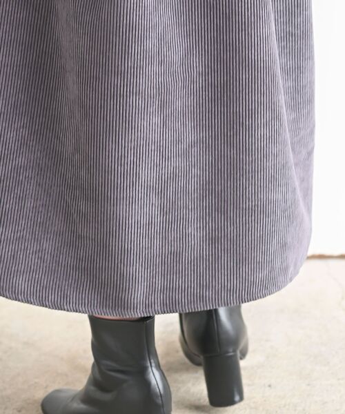 rps（アールピーエス）の「ＥＮコールバルーン袖シャツワンピース（シャツワンピース・レディース・ブラック/グレイッシュベージュ/アイボリー/ラベンダー/チャコールグレー・M/フリー）」の17枚目の写真