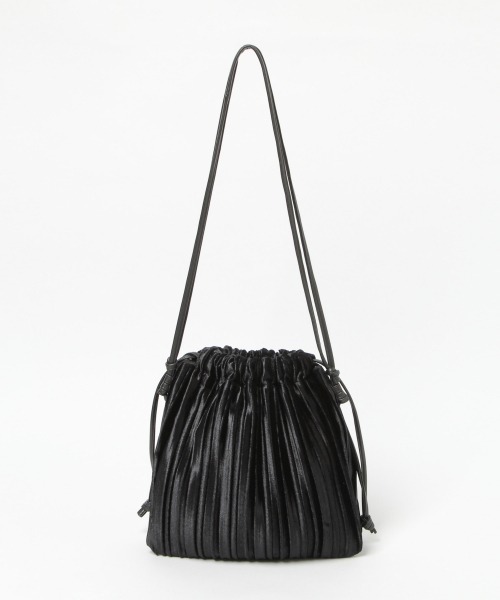 GLOBAL WORK（グローバルワーク）の「アソートシャイニー巾着/921827（ショルダーバッグ・レディース・アイボリー/ホワイト系その他/ブラック/ブルー・ONE SIZE）」の13枚目の写真