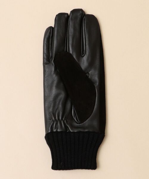 SHIPS(シップス)の「SHIPS: スマートフォン対応 スエード リブ スクリーンタッチ グローブ (手袋)(手袋・メンズ・ブラック/ブラウン・ONE SIZE)」の6枚目の写真