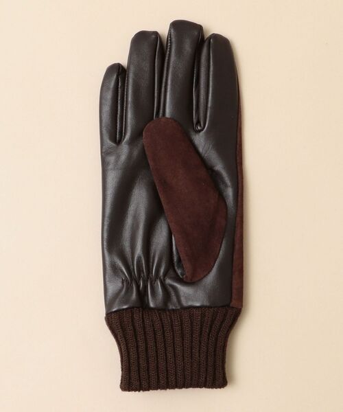 SHIPS(シップス)の「SHIPS: スマートフォン対応 スエード リブ スクリーンタッチ グローブ (手袋)(手袋・メンズ・ブラック/ブラウン・ONE SIZE)」の12枚目の写真
