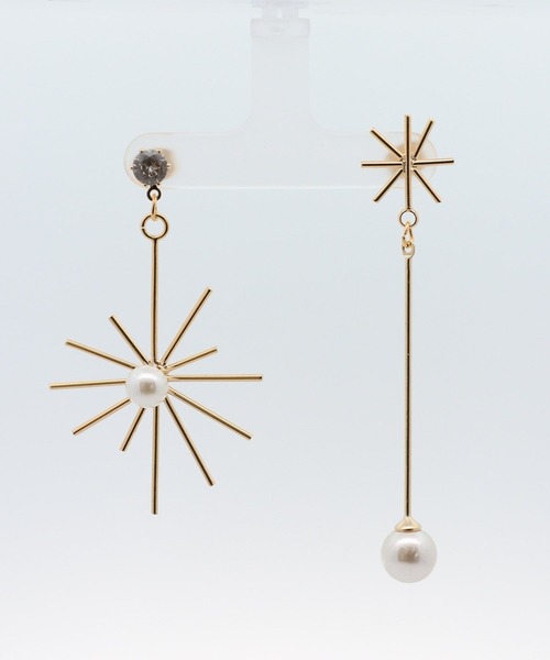 Three Four Time（ｽﾘｰﾌｫｰﾀｲﾑ）の「トゥインクルスターアシメピアス（ピアス（両耳用）・レディース・ゴールド/シルバー・FREE）」の9枚目の写真