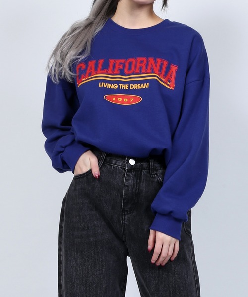 DING（ディング）の「DING/カレッジスウェット（スウェット・レディース・ブラック/ブルー/グリーン・FREE）」の3枚目の写真