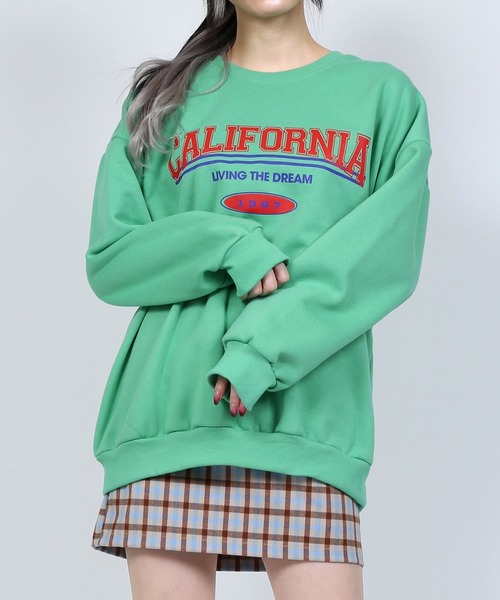 DING（ディング）の「DING/カレッジスウェット（スウェット・レディース・ブラック/ブルー/グリーン・FREE）」の2枚目の写真