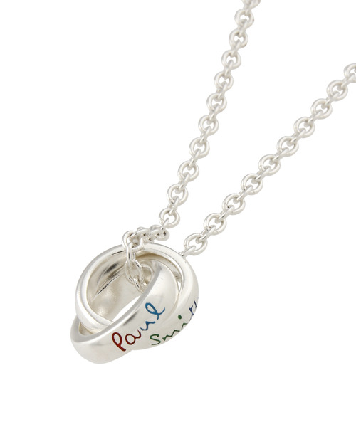 【Paul Smith】ポールスミス \"Double Ring\" ネックレス 楽天市場】Paul Smith ポールスミスマルチカラー2連ロゴリング