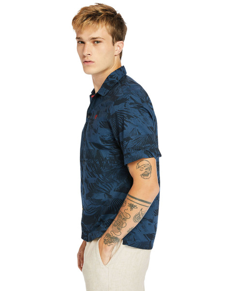 Timberland（ティンバーランド）の「メンズ 半袖 オールオーバー プリント リゾート シャツ（シャツ/ブラウス・メンズ・ネイビー/ブルー・SMALL/MEDIUM/LARGE/X-LARGE/XX-LARGE）」の11枚目の写真