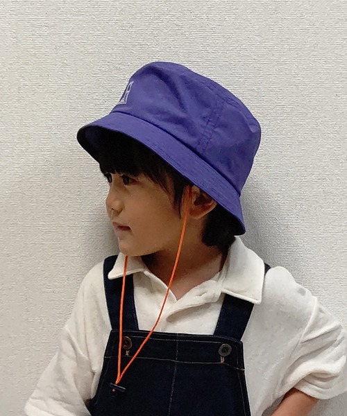 GRIN BUDDY(グリンバディ)の「【GRIN BUDDY/グリンバディ】キッズフェイスシールドつき撥水ハット/Kids Obey Hat(ハット・キッズ・ブラック/パープル/カーキ・52/54)」の8枚目の写真