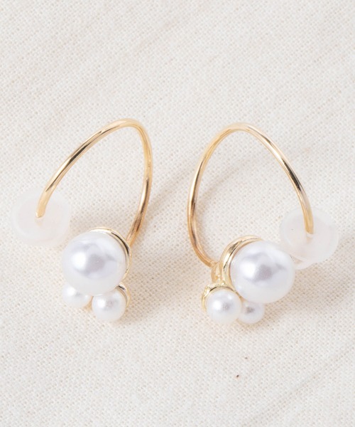 mille blanc（ミルブラン）の「ニッケルフリー シングルダブルピアス（ピアス（両耳用）・レディース・ゴールド系その他/ゴールド系その他4/ゴールド/ゴールド系その他2/ゴールド系その他3・FREE）」の9枚目の写真
