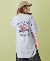 CUBE SUGAR | OE天竺 ラウンドビッグＴシャツ(Tシャツ/カットソー)