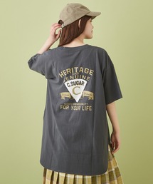 CUBE SUGAR（キューブシュガー）の「OE天竺 ラウンドビッグＴシャツ（Tシャツ/カットソー）」