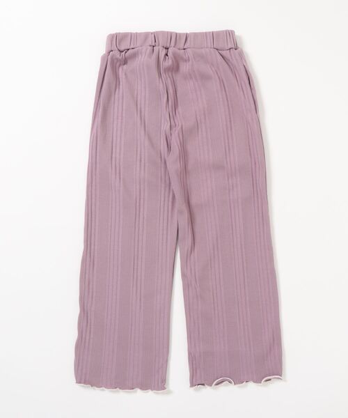 ＆yam（アンドヤム）の「ランダムリブイージーパンツ（その他パンツ・キッズ・パープル/グレー/ブラック/オレンジ/グリーン/ベージュ/ブルー/ホワイト・120-130cm/150-160cm/110-120cm/130-140cm/140-150cm）」の9枚目の写真