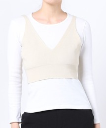 WEGO | WEGO VINTAGE/ハイゲージニットビスチェ(その他トップス)