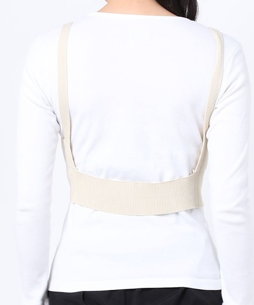 WEGO（ウィゴー）の「WEGO VINTAGE/ハイゲージニットビスチェ（その他トップス・レディース・ベージュ・FREE）」の3枚目の写真