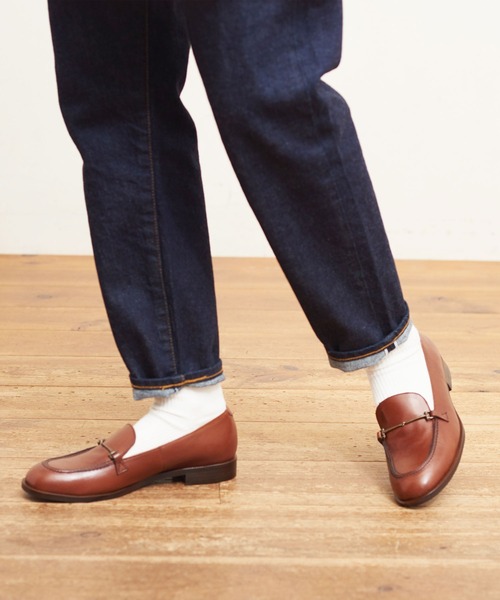 靴 fig London leather bit loafer fig London leather bit loafer
