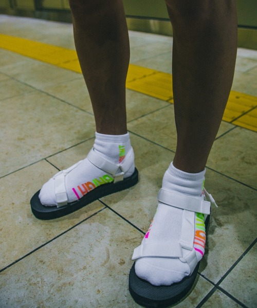 NAVY ROOTS（ネイビールーツ）の「NAVY ROOTS/ネイビールーツ/BRIGHT SOX（ソックス/靴下・メンズ・イエロー/ブラック/ホワイト・FREE）」の2枚目の写真