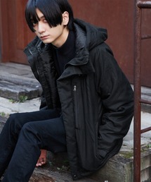 BASQUE magenta | Kappa/カッパ 別注 ウールライク ジップアップ エコダウン フードブルゾン(ブルゾン)