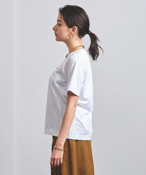 MUVEIL（ミュベール）の「＜MUVEIL（ミュベール）＞HEART TEE-united LOVE project 2021†◆（Tシャツ/カットソー・レディース・ホワイト・38）」の3枚目の写真