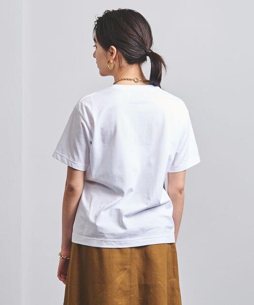 MUVEIL（ミュベール）の「＜MUVEIL（ミュベール）＞HEART TEE-united LOVE project 2021†◆（Tシャツ/カットソー・レディース・ホワイト・38）」の4枚目の写真