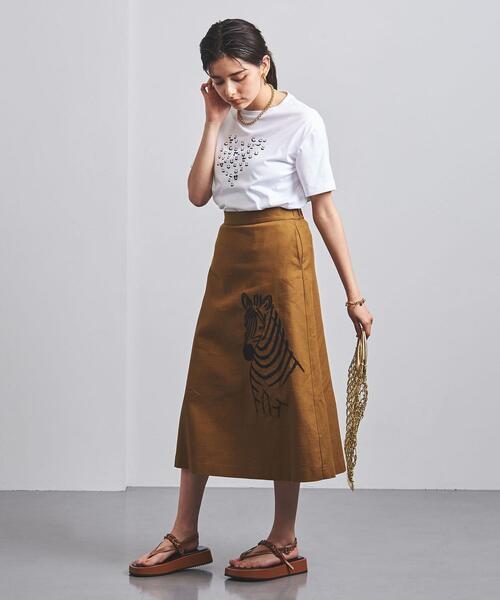 MUVEIL（ミュベール）の「＜MUVEIL（ミュベール）＞HEART TEE-united LOVE project 2021†◆（Tシャツ/カットソー・レディース・ホワイト・38）」の8枚目の写真