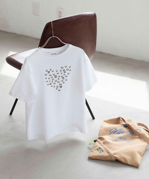 MUVEIL（ミュベール）の「＜MUVEIL（ミュベール）＞HEART TEE-united LOVE project 2021†◆（Tシャツ/カットソー・レディース・ホワイト・38）」の10枚目の写真