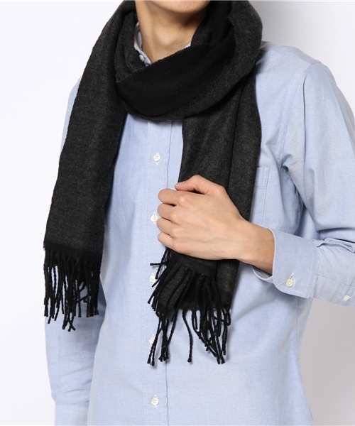 BEAUTY&YOUTH UNITED ARROWS（ビューティーアンドユースユナイテッドアローズ）の「MT アクリル ダブル フェイス マフラー ◆（マフラー・メンズ・ダークグレー/ネイビー・フリー）」の7枚目の写真