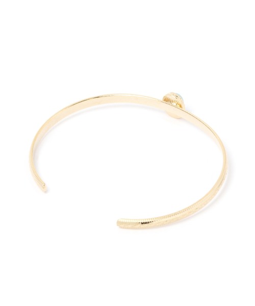 BAYFLOW(ベイフロー)の「ターコイズフウバングル(バングル/リストバンド・レディース・ライトグレー/イエロー・FREE)」の3枚目の写真