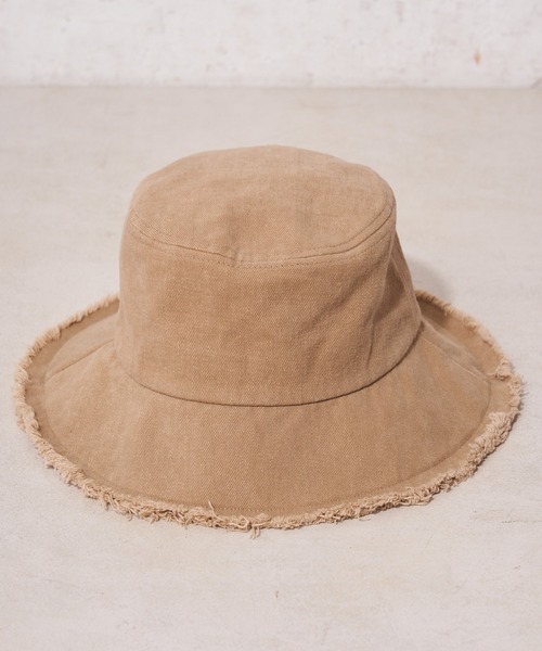 DISCOAT（ディスコート）の「フリンジツイルバケットハット（ハット・レディース・オフホワイト/ブラック/サンドベージュ・FREE）」の10枚目の写真