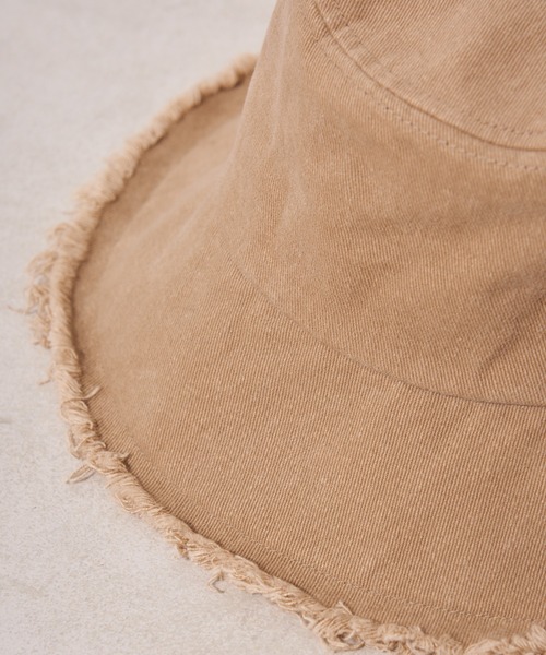 DISCOAT（ディスコート）の「フリンジツイルバケットハット（ハット・レディース・オフホワイト/ブラック/サンドベージュ・FREE）」の12枚目の写真