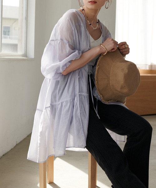 DISCOAT（ディスコート）の「フリンジツイルバケットハット（ハット・レディース・オフホワイト/ブラック/サンドベージュ・FREE）」の18枚目の写真