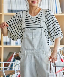 WEGO | WEGO/ボーダーボリュームパフT(Tシャツ/カットソー)