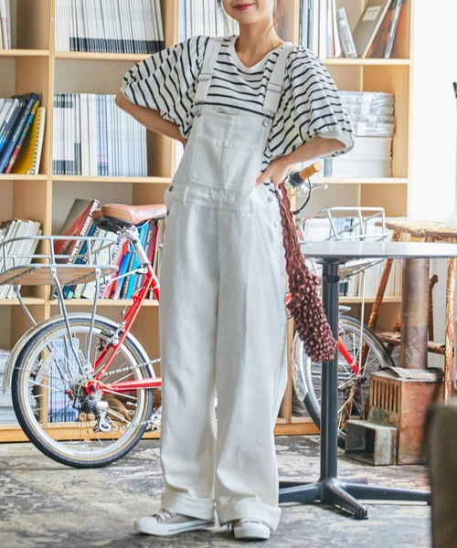 WEGO（ウィゴー）の「WEGO/ボーダーボリュームパフT（Tシャツ/カットソー・レディース・ブラック系その他5/ベージュ系その他5/イエロー系その他6・FREE）」の5枚目の写真