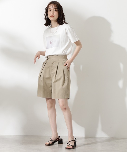 N.(N. Natural Beauty Basic)(エヌエヌナチュラルビューティーベーシック)の「◆フォトプリントTシャツ(Tシャツ/カットソー・レディース・オフホワイト/スミクロ・MEDIUM)」の10枚目の写真