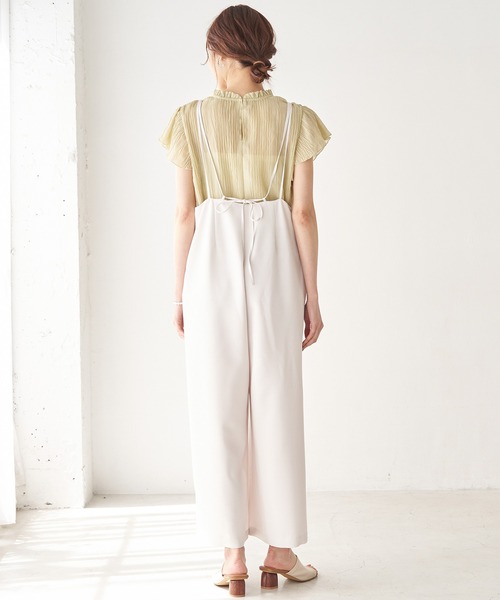 ROPE' PICNIC（ロペピクニック）の「Wストラップオールインワン（つなぎ/オールインワン・レディース・ブラック/ブラウン/ベージュ系その他2・38/36）」の5枚目の写真