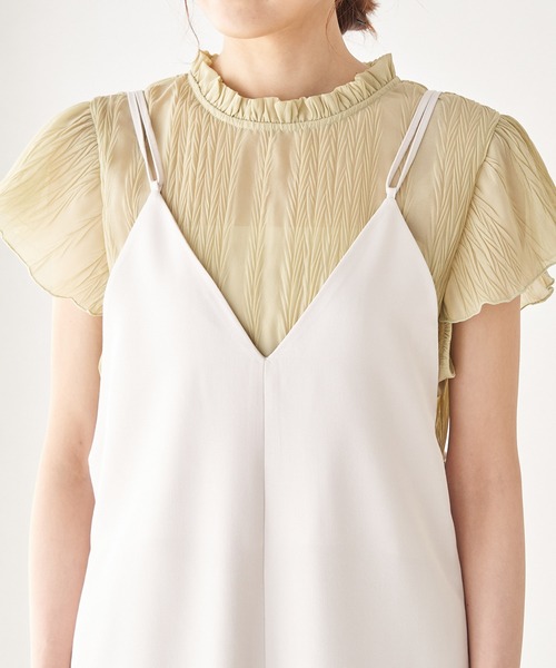 ROPE' PICNIC（ロペピクニック）の「Wストラップオールインワン（つなぎ/オールインワン・レディース・ブラック/ブラウン/ベージュ系その他2・38/36）」の6枚目の写真