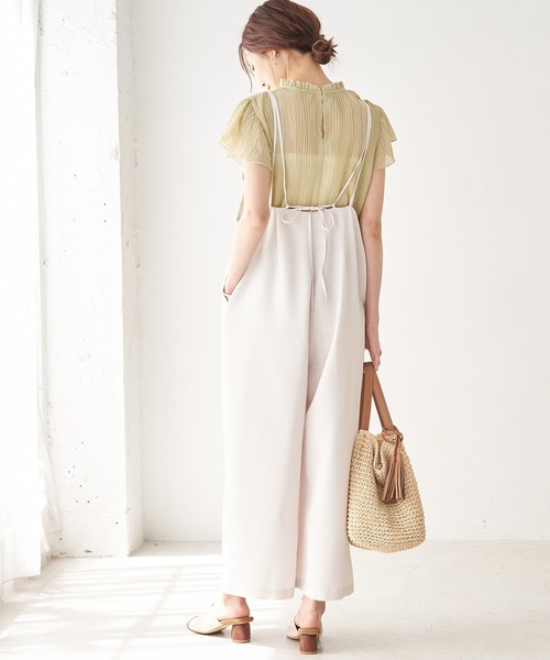 ROPE' PICNIC（ロペピクニック）の「Wストラップオールインワン（つなぎ/オールインワン・レディース・ブラック/ブラウン/ベージュ系その他2・38/36）」の17枚目の写真