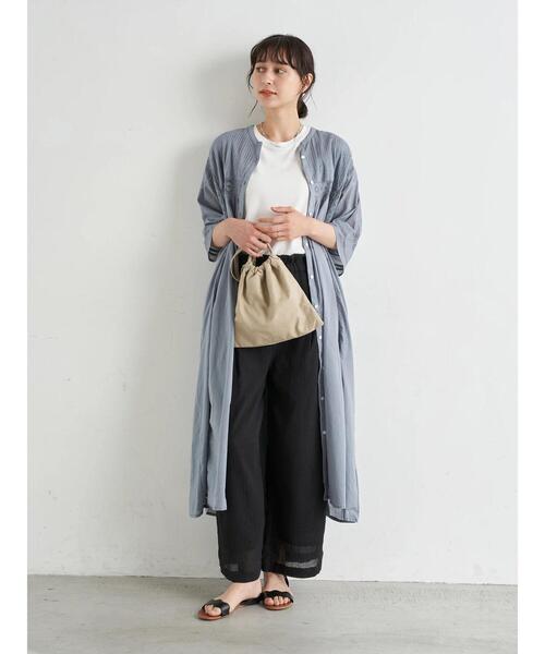 earth music&ecology（アースミュージックアンドエコロジー）の「ピンタックレースワンピース ＊（ワンピース・レディース・オフホワイト/サックスブルー/ベージュ/ブラック・FREE）」の16枚目の写真