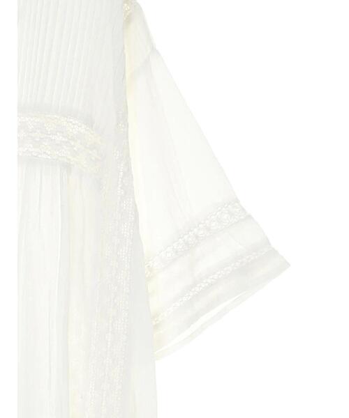 earth music&ecology（アースミュージックアンドエコロジー）の「ピンタックレースワンピース ＊（ワンピース・レディース・オフホワイト/サックスブルー/ベージュ/ブラック・FREE）」の10枚目の写真