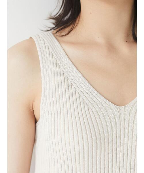 Sugar spoon（シュガースプーン）の「・SUGAR SPOON 2wayリブニットタンク＊（タンクトップ・レディース・チャコールグレー/パープル/オレンジ/アイボリー/モカ/ブルーグリーン・FREE）」の14枚目の写真