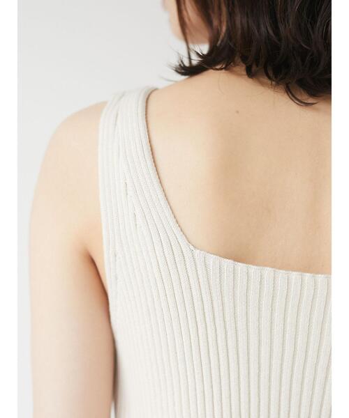 Sugar spoon（シュガースプーン）の「・SUGAR SPOON 2wayリブニットタンク＊（タンクトップ・レディース・チャコールグレー/パープル/オレンジ/アイボリー/モカ/ブルーグリーン・FREE）」の17枚目の写真