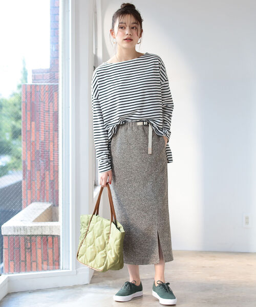 B:MING by BEAMS(ビーミングバイビームス)の「B:MING by BEAMS / ボーダー ロングスリーブ Tシャツ 21AW(Tシャツ/カットソー・レディース・ホワイト系/ホワイト系1/ネイビー系・ONE SIZE)」の6枚目の写真