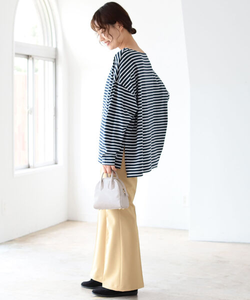 B:MING by BEAMS(ビーミングバイビームス)の「B:MING by BEAMS / ボーダー ロングスリーブ Tシャツ 21AW(Tシャツ/カットソー・レディース・ホワイト系/ホワイト系1/ネイビー系・ONE SIZE)」の11枚目の写真