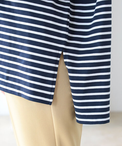 B:MING by BEAMS(ビーミングバイビームス)の「B:MING by BEAMS / ボーダー ロングスリーブ Tシャツ 21AW(Tシャツ/カットソー・レディース・ホワイト系/ホワイト系1/ネイビー系・ONE SIZE)」の16枚目の写真